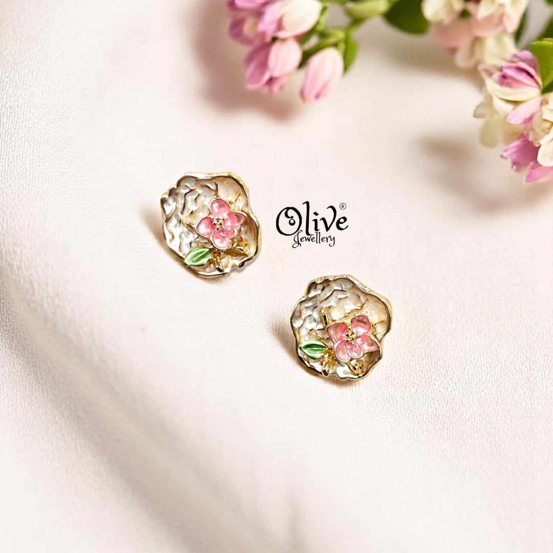 Enamel Earrings - 282