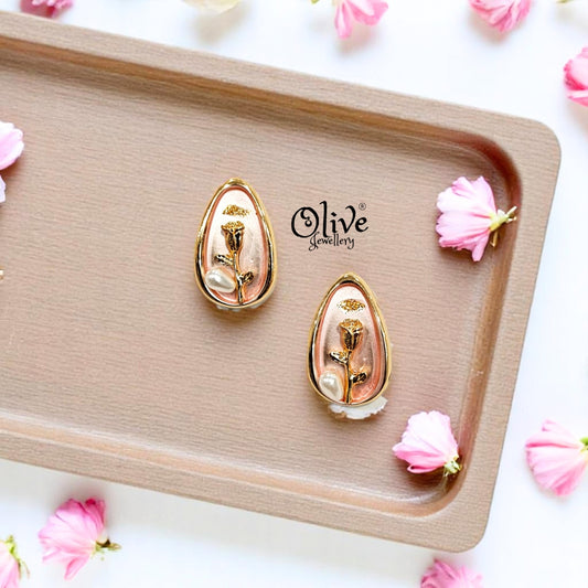 Enamel Earrings - 286