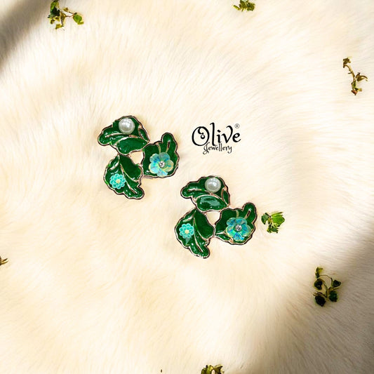Enamel Earrings - 297