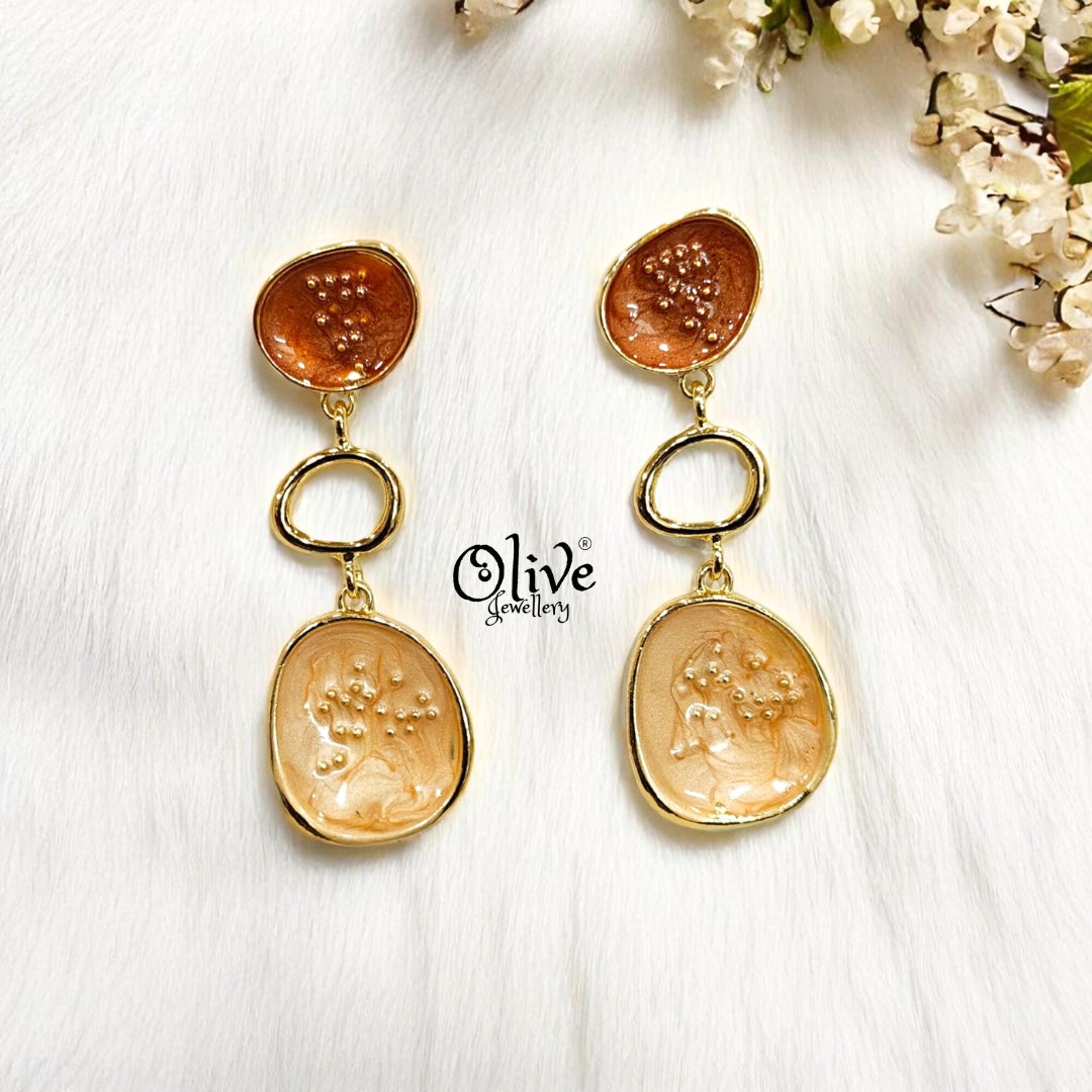 Enamel Earrings - 299