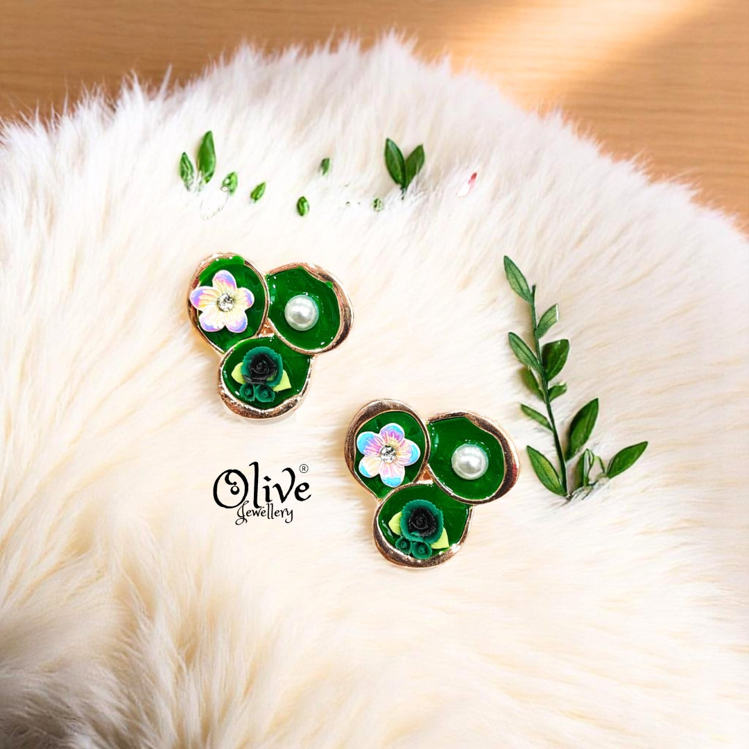 Enamel Earrings -304