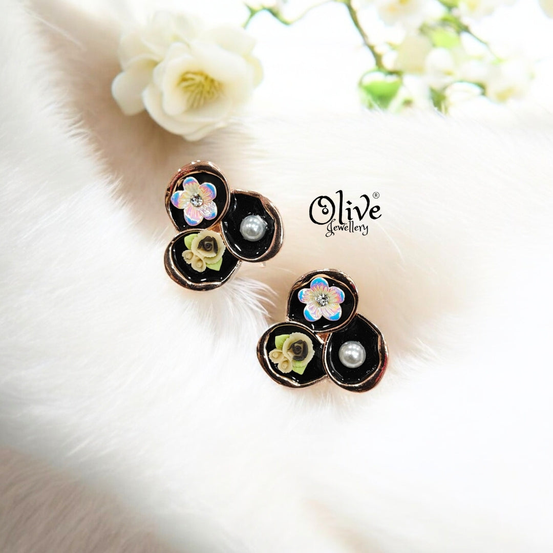 Enamel Earrings -304