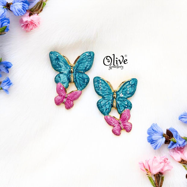 Enamel Earrings -306