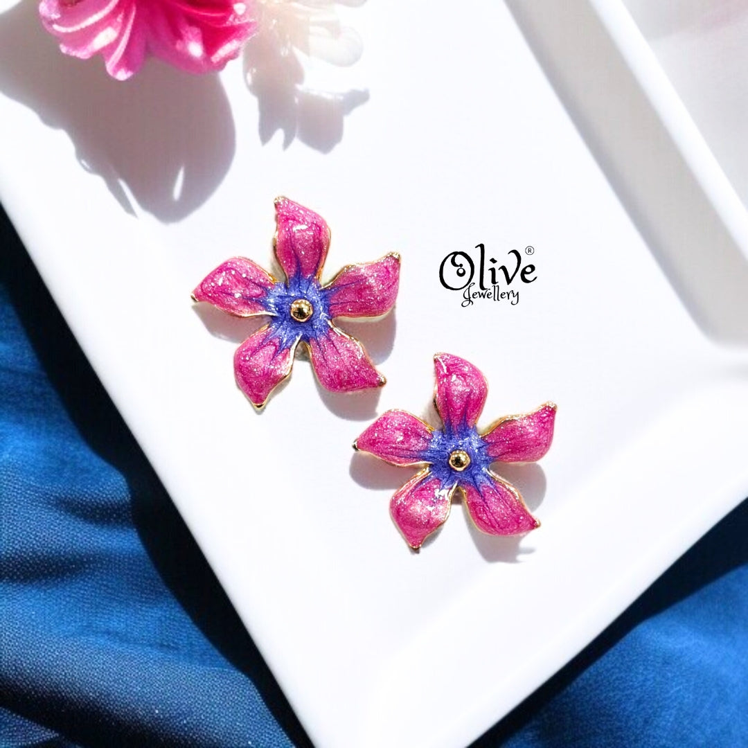 Enamel Earrings -309