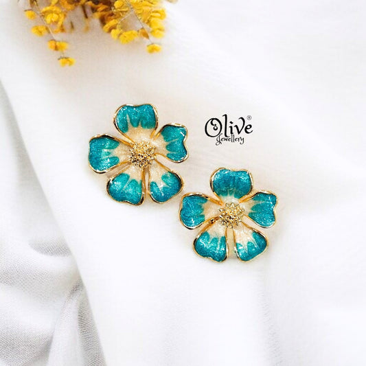 Enamel Earrings -315