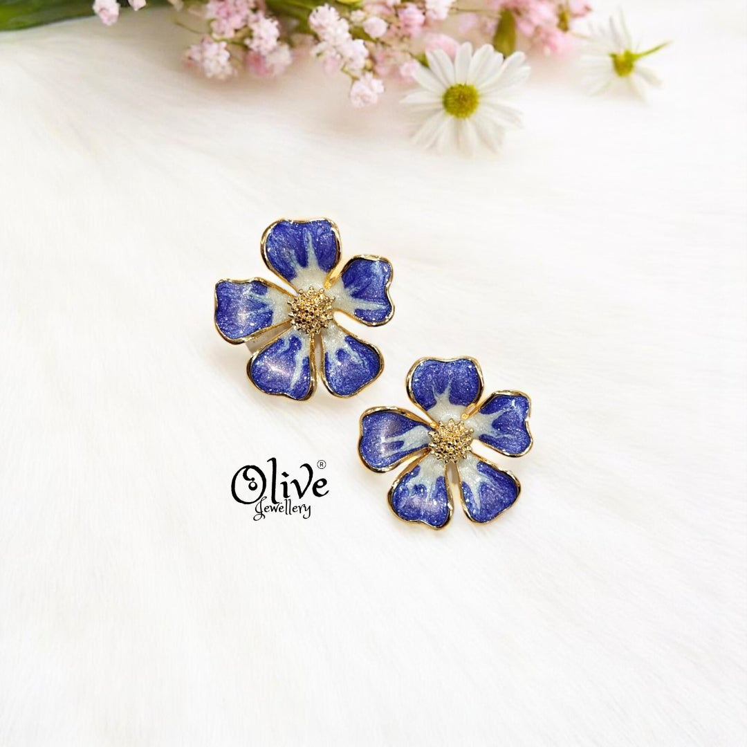 Enamel Earrings -315