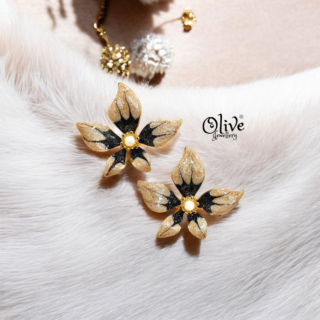 Enamel Earrings -319