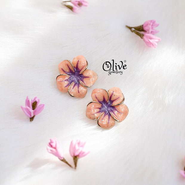 Enamel Earrings -324