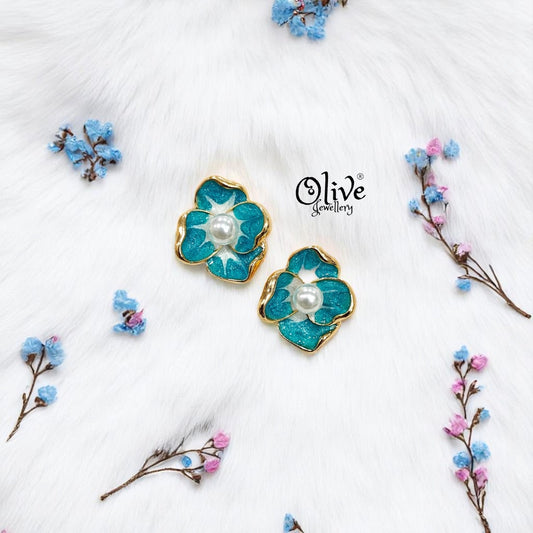 Enamel Earrings -330