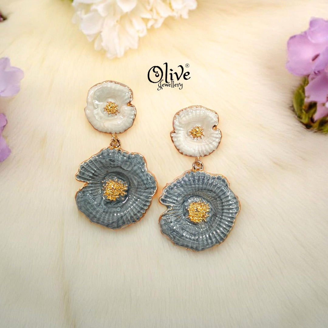 Enamel Earrings -338