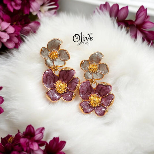 Enamel Earrings -353