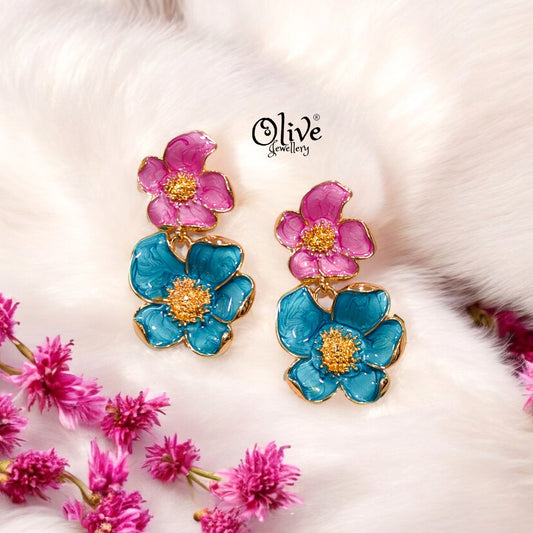 Enamel Earrings -353