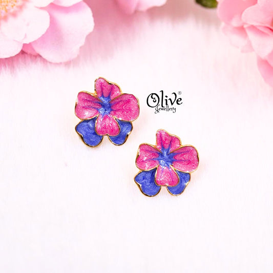 Enamel Earrings -362