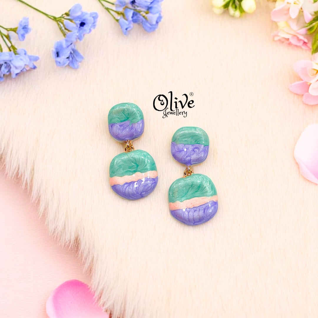 Enamel Earrings -365