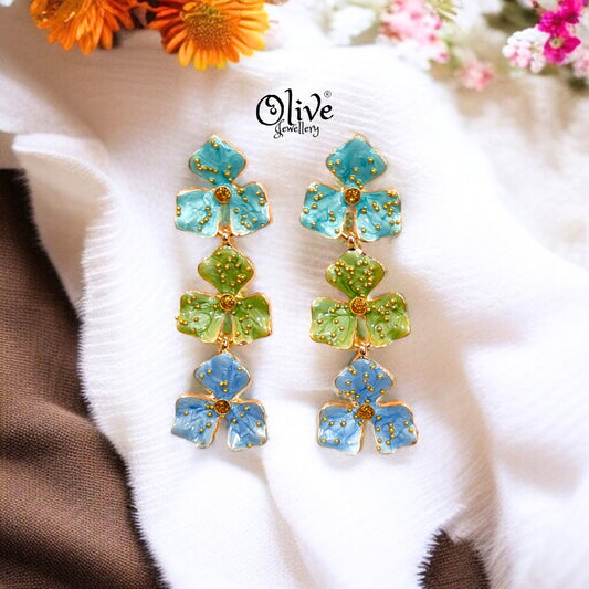 Enamel Earrings -369