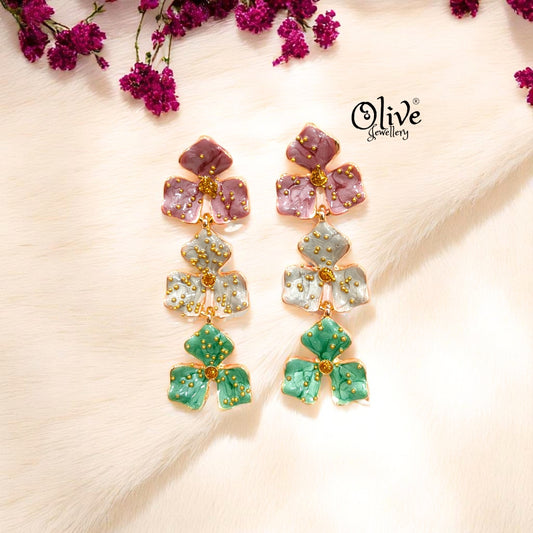 Enamel Earrings -369