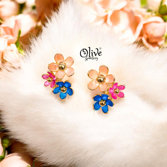 Enamel Earrings -371