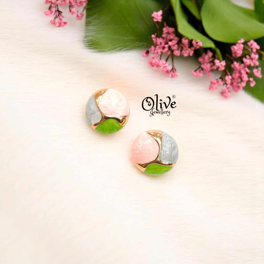 Enamel Earrings -373