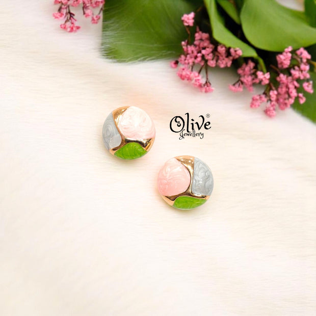Enamel Earrings -373