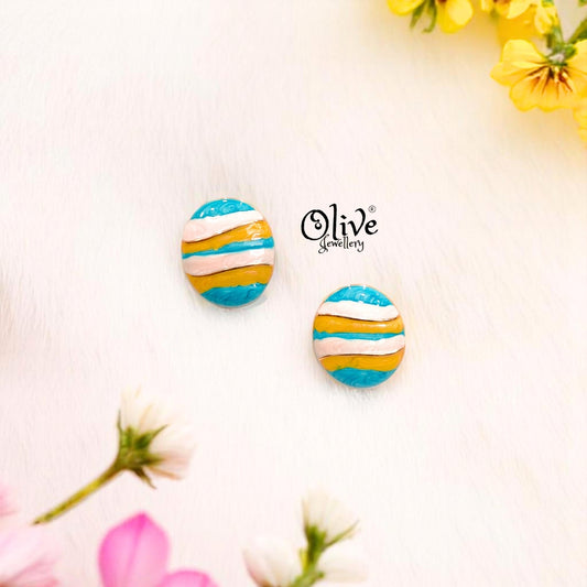 Enamel Earrings -377
