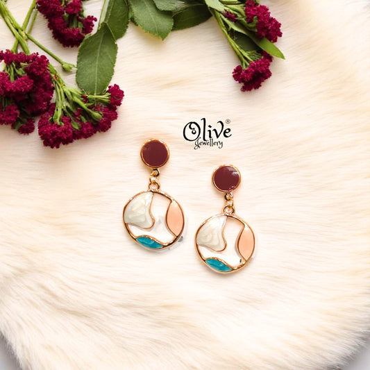 Enamel Earrings -380