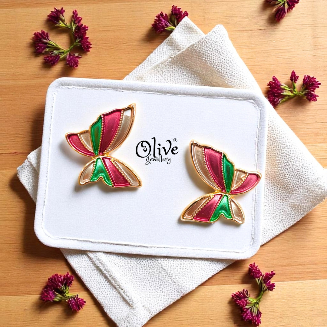 Enamel Earrings -382