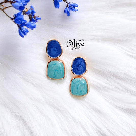 Enamel Earrings -384