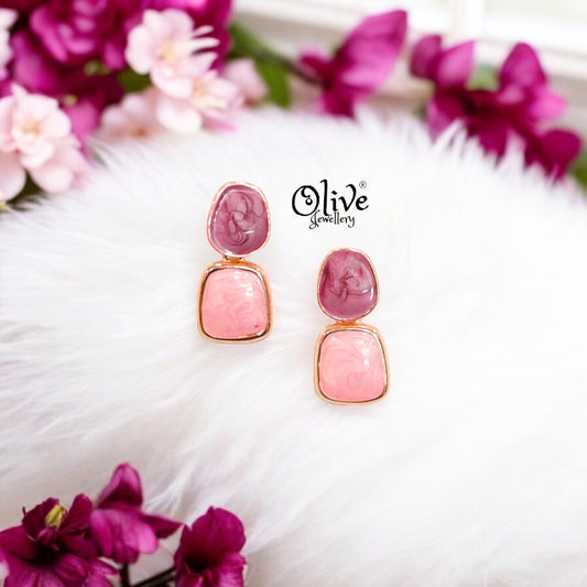 Enamel Earrings -384