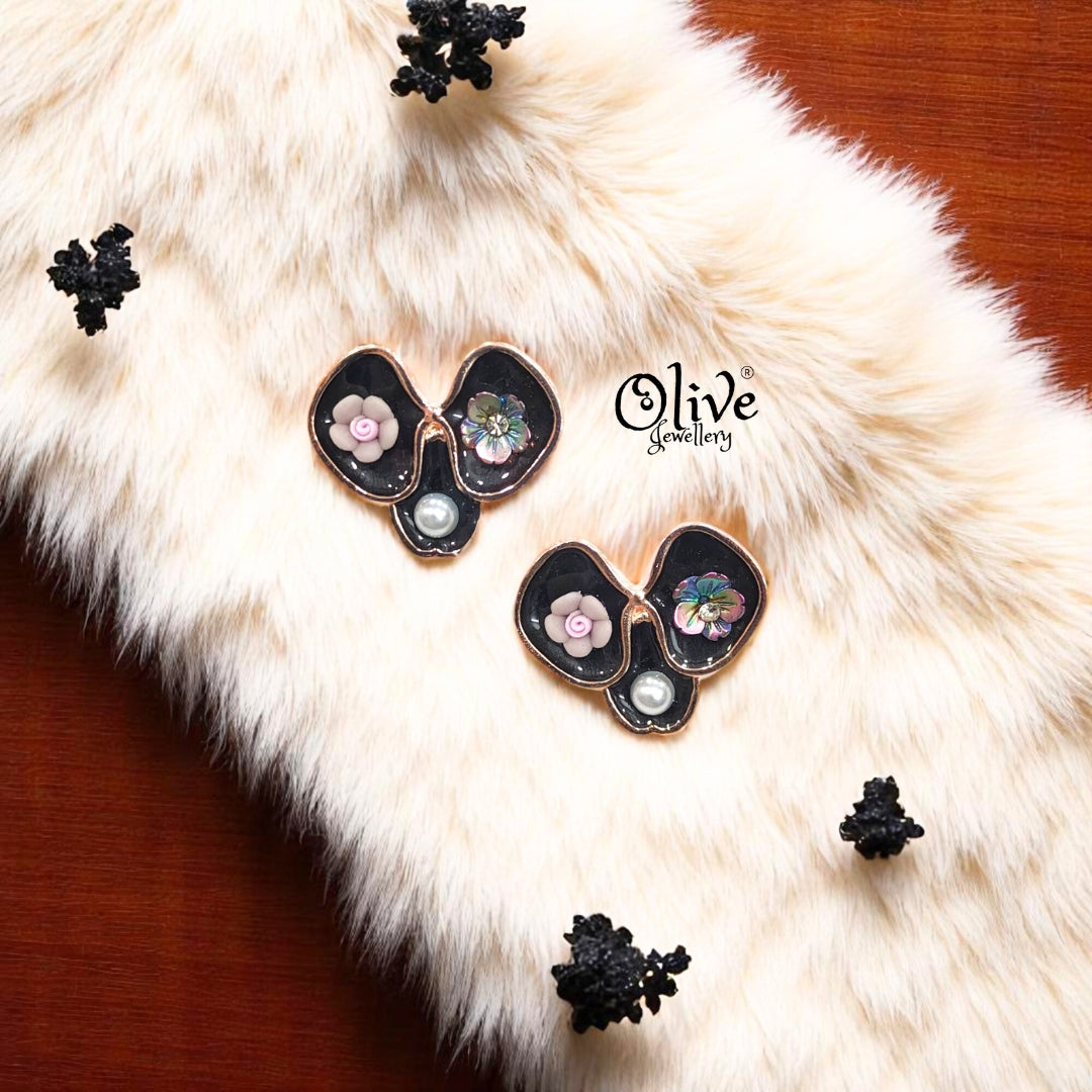 Enamel Earrings -387