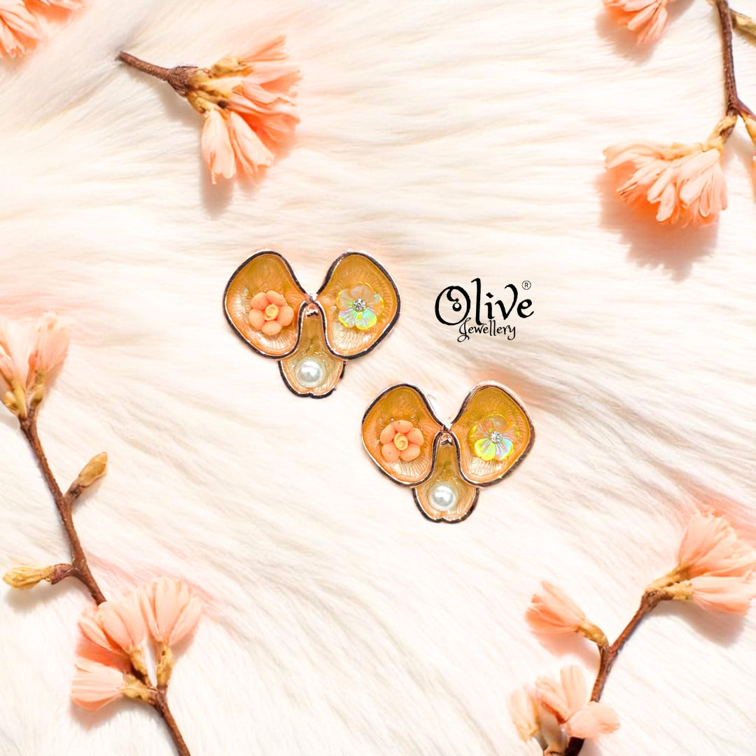 Enamel Earrings -387