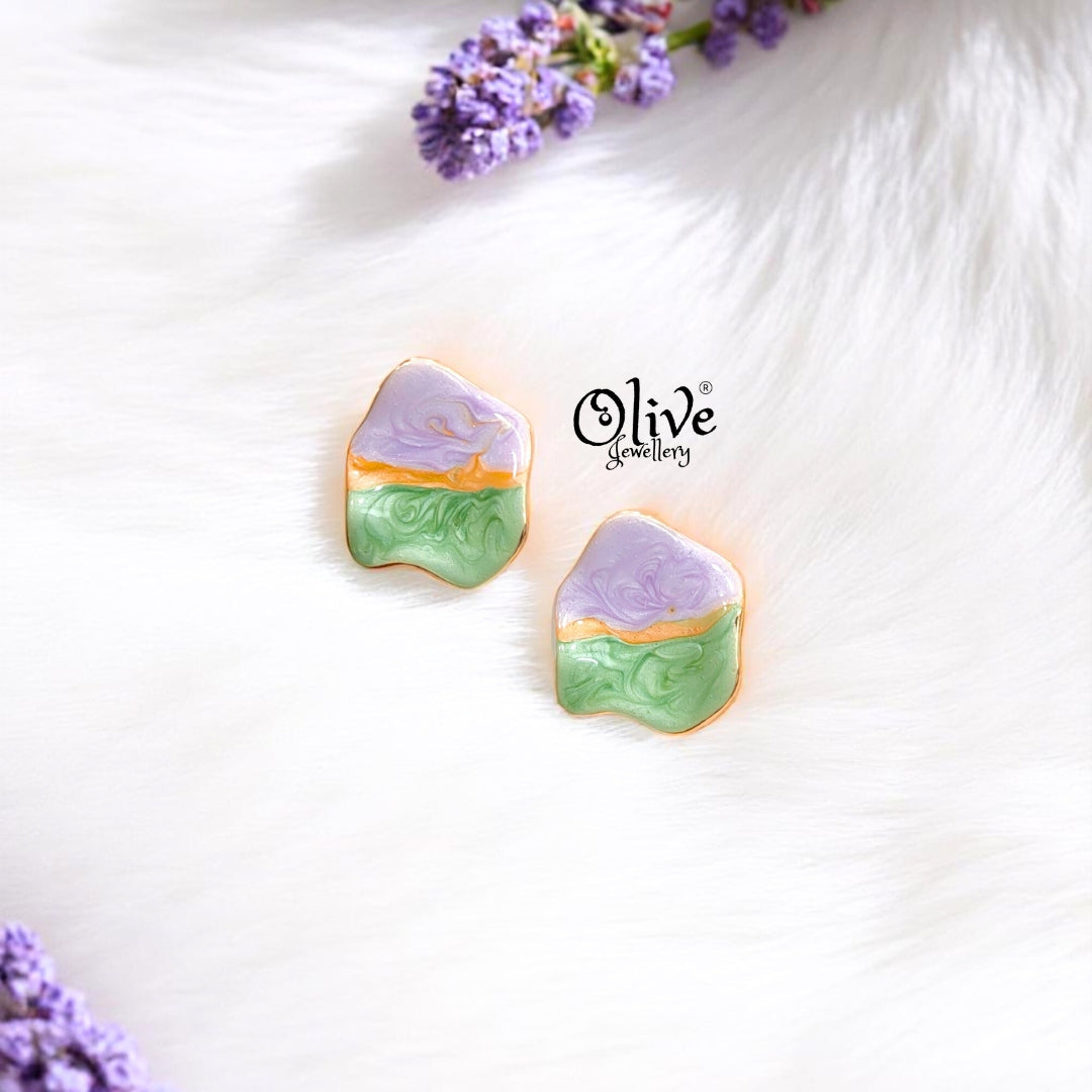 Enamel Earrings -392