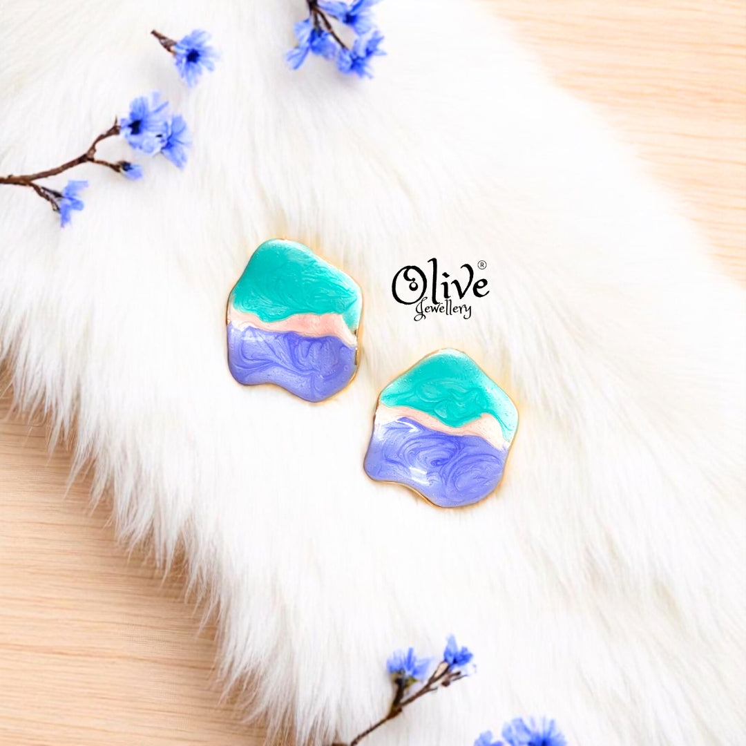 Enamel Earrings -392