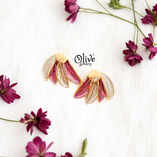 Enamel Earrings -399