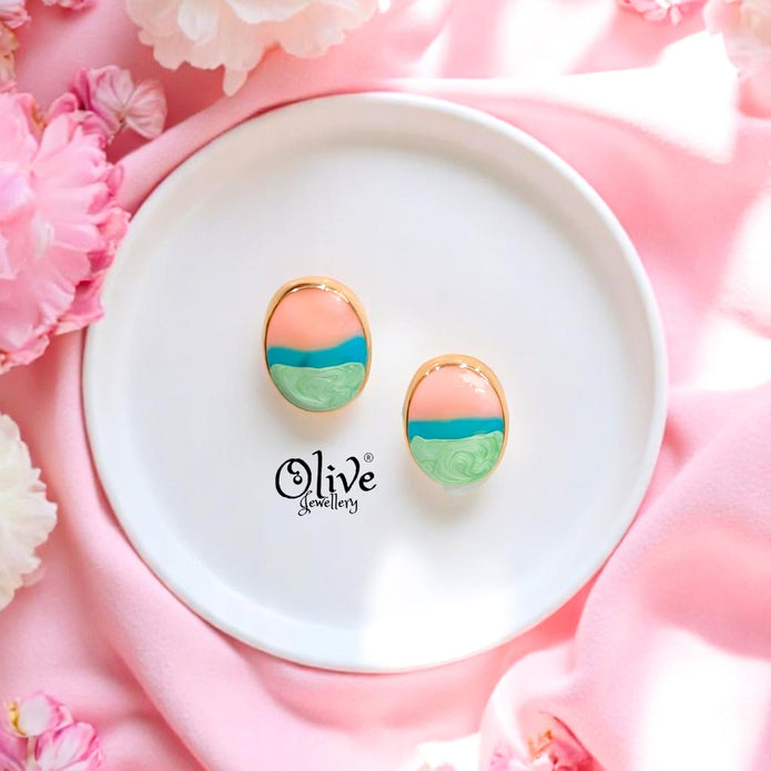 Enamel Earrings -406