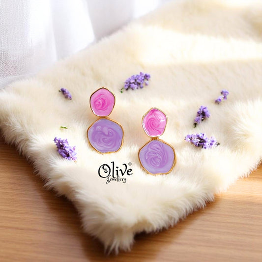 Enamel Earrings -410