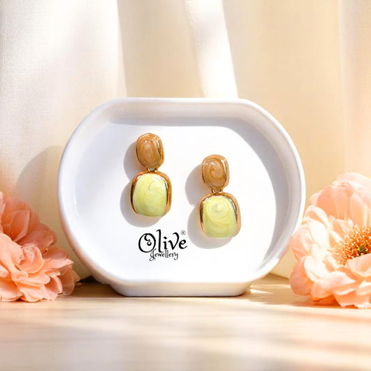 Enamel Earrings -413