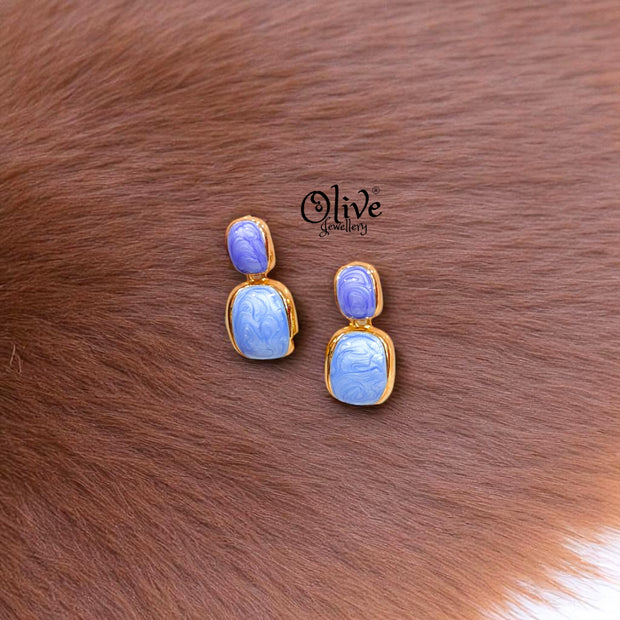 Enamel Earrings -413