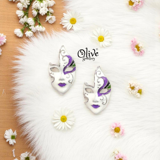 Enamel Earrings -431