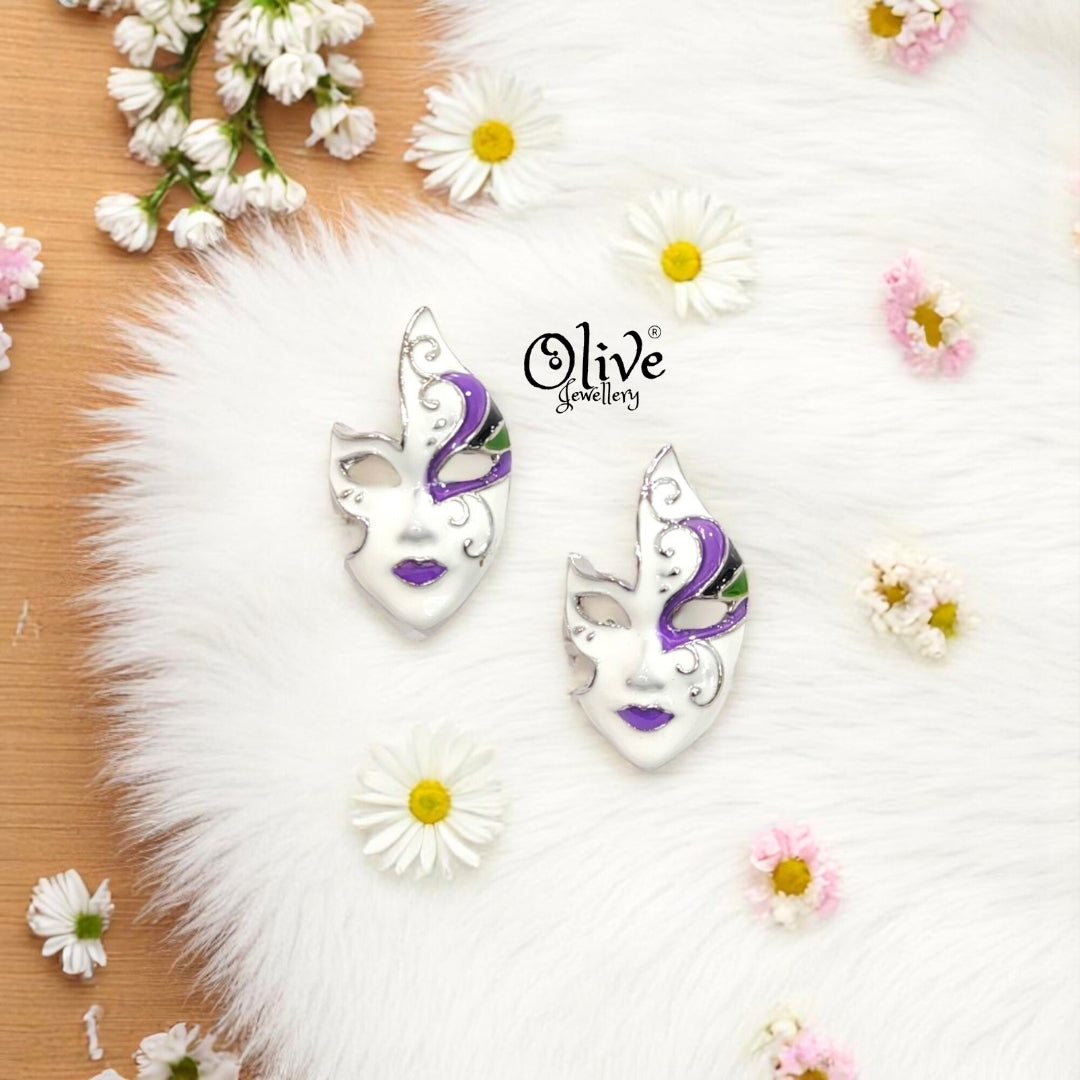 Enamel Earrings -431