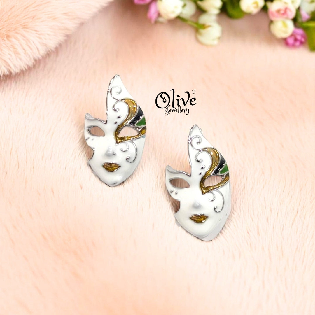 Enamel Earrings -431