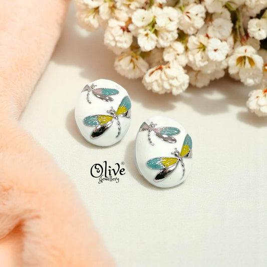 Enamel Earrings -435