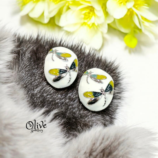 Enamel Earrings -435