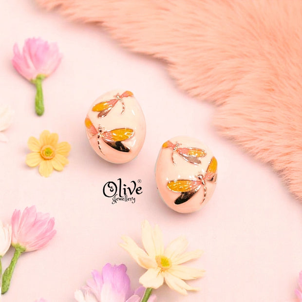 Enamel Earrings -435
