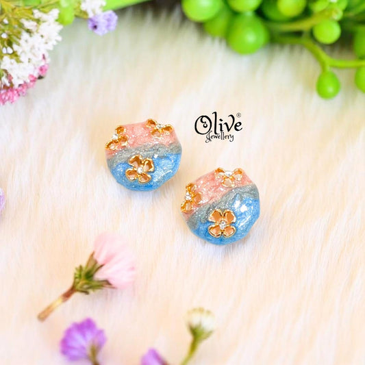 Enamel Earrings -364