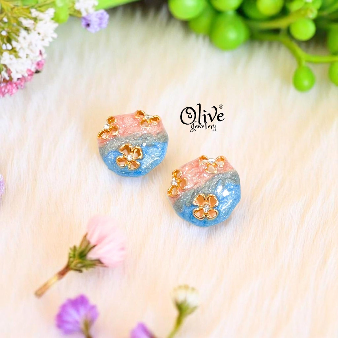 Enamel Earrings -364