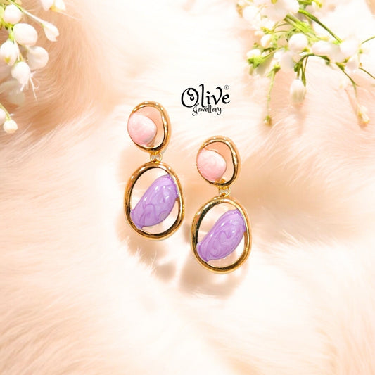 Enamel Earrings -439