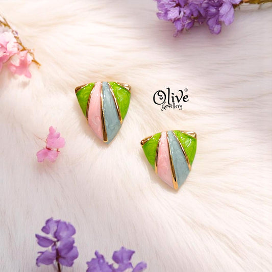 Enamel Earrings -443