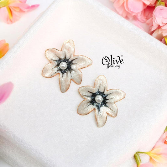 Enamel Earrings -446