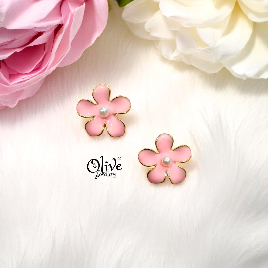 Enamel Earrings -448