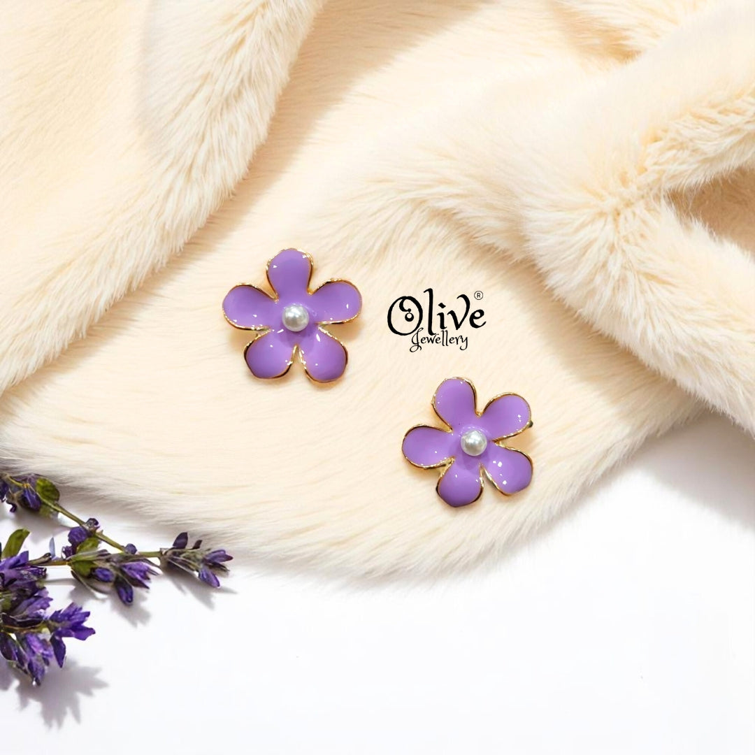 Enamel Earrings -448